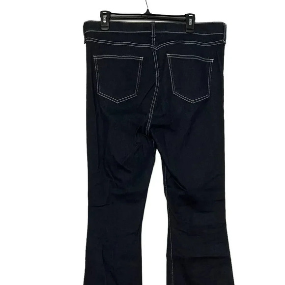 Veronica Beard Beverly High Rise Skinny Flare Jean Button Fly Tumble Topstitch - Picture 7 of 7